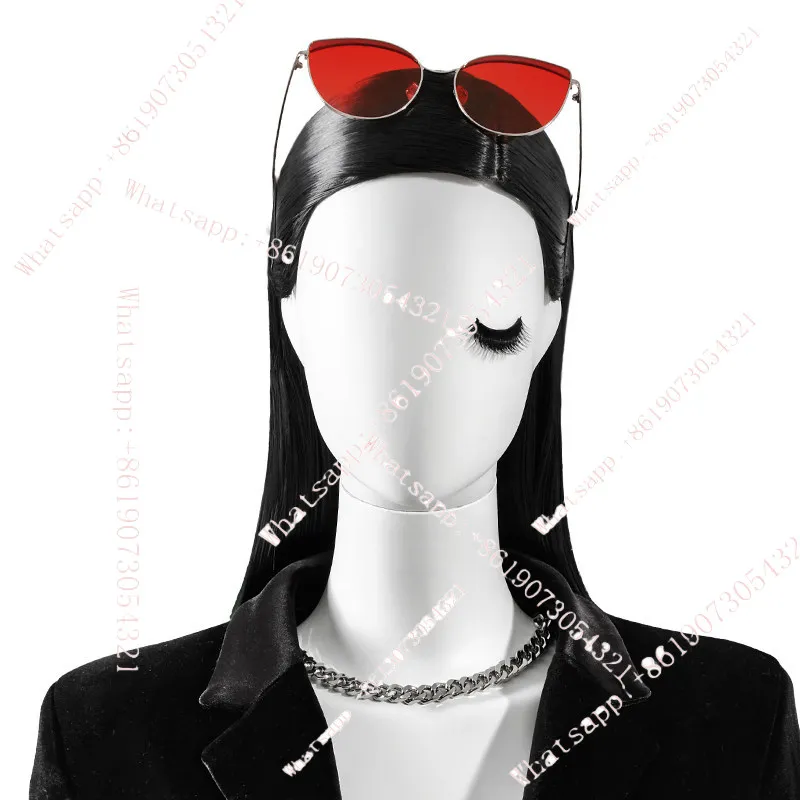 

Model wig props, special for model head mold hair covers, high-end female model wigs are shoulder-length.