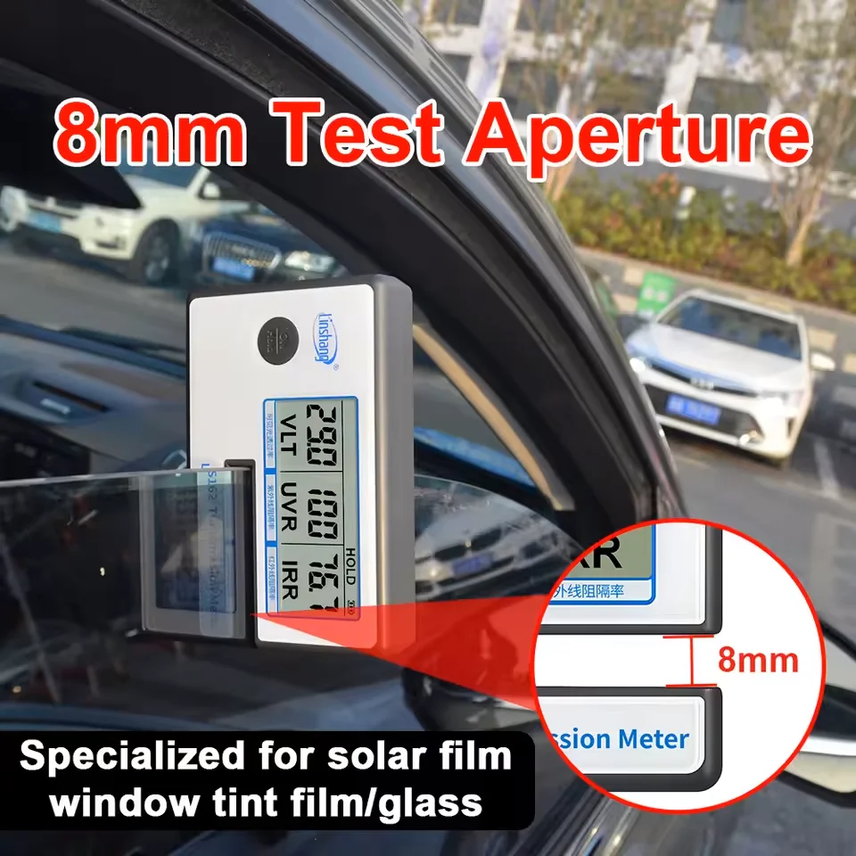 Lingshang  3-in-1 Light Transmission Meter | Simultaneously Measures VLT, UV & IR Blocking | for Car & Architectural Films