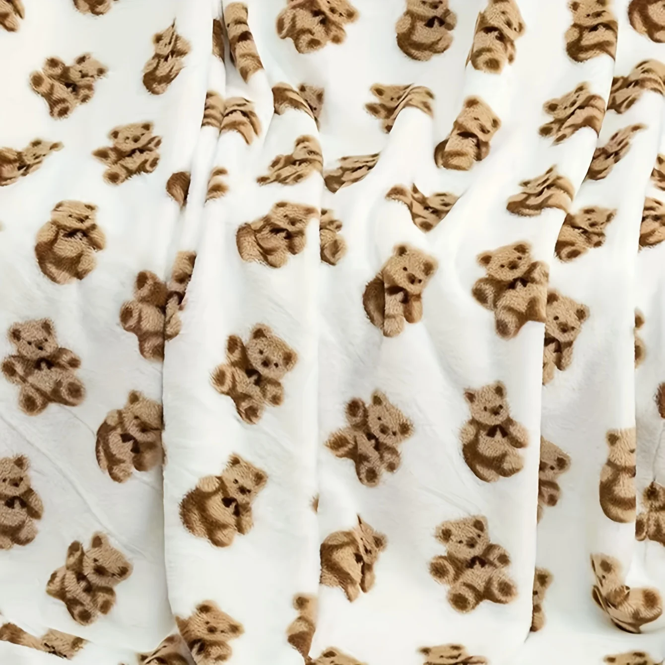 Cobertor de flanela de urso, pelúcia macia, quente e aconchegante com estampa de urso fofo para sofá, cama, sala de estar, quarto, decoração, presente ideal