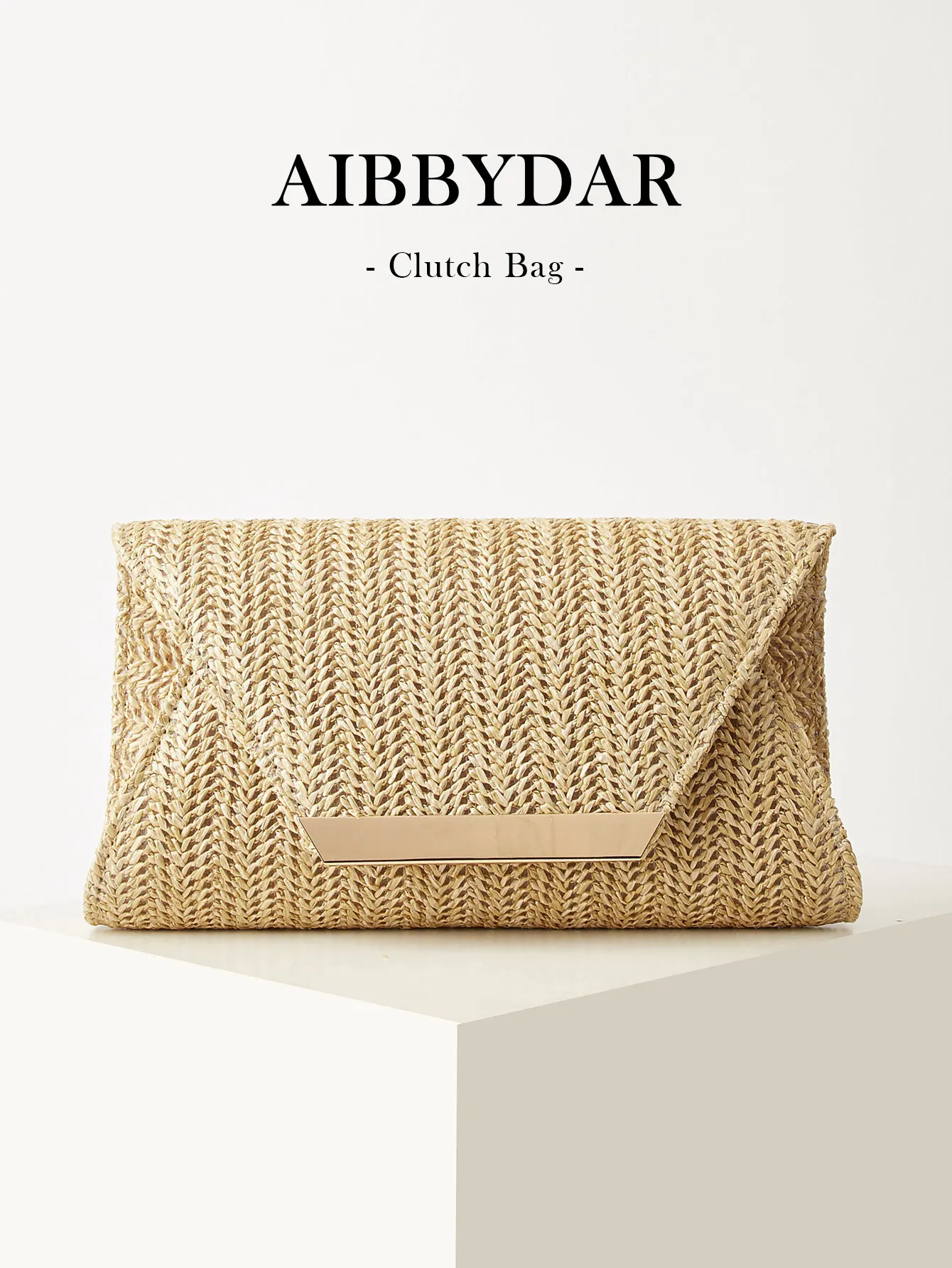Bolso de mano tejido para mujer, color beige, color liso, verano, vacaciones, playa, esencial para las vacaciones, temporada de vacaciones, bolso cruzado versátil para mujer, informal, sencillo, de playa