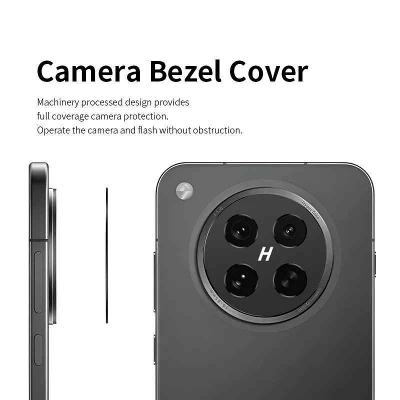 for Oppo Find X8 Ultra X8s+ X8 Pro Camera Bezel Cover Anti Scratch Black Metal Film Super Slim Hollow Lens Protector Cap Sticker