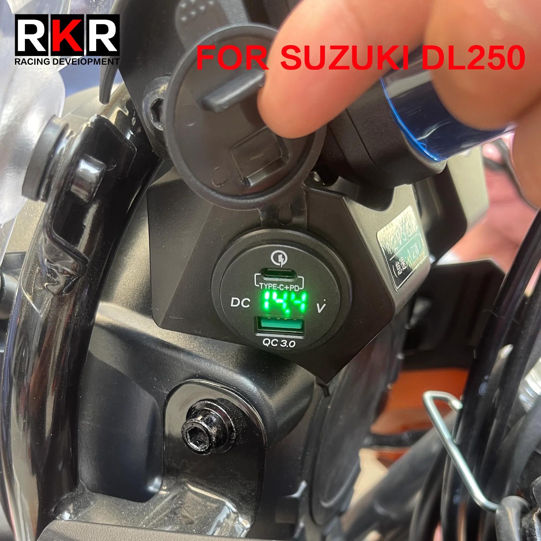 

Motorcycle USB Charger Plug Socket 12V Type C Single Dual USB Cigarette Lighter Adapter for SUZUKI V-Strom DL250 DL 250 VStrom