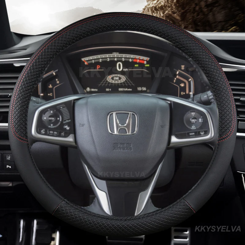 

Car Steering Wheel Cover PU Leather For Honda CRV CR-V 2017-2022 Clarity 2016-2018 Civic Civic10th 2016-2022 Auto Accessories