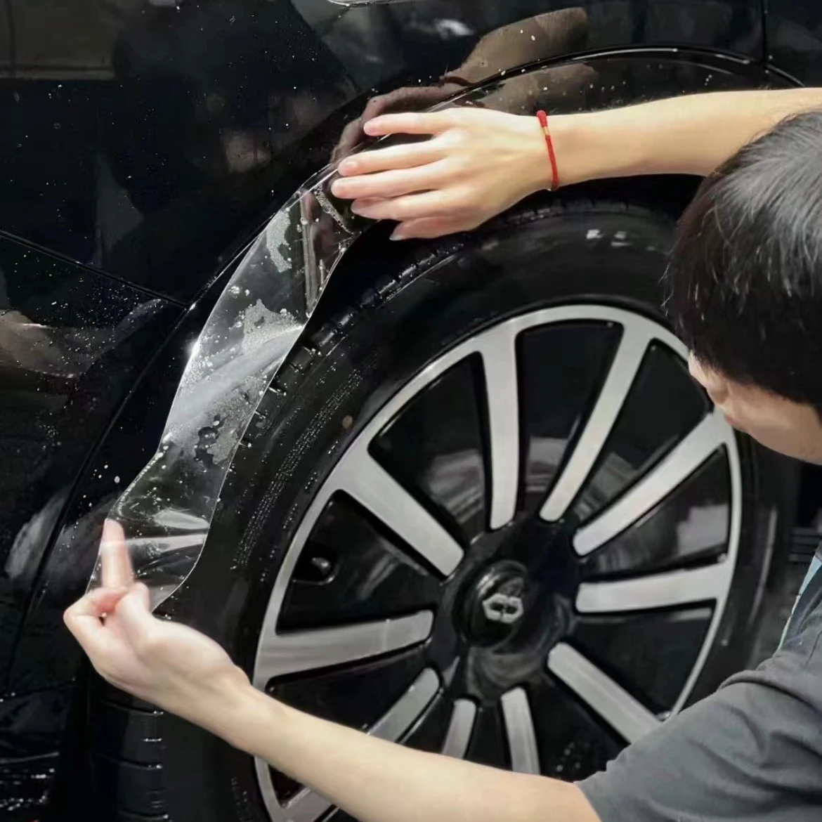 مركبات الطاقة الجديدة مخصص جسم السيارة Llumar الأفلام الزخرفية سيارة Raping التفاف الأفلام ذاتية اللصق الدراجات البخارية الطلاء طبقة حماية #6