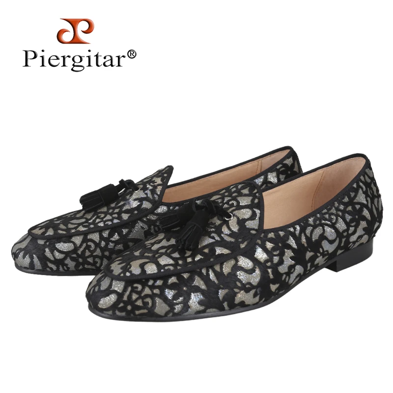 Piergitar Wholesale Customers Customize Suede Material Slip-On Loafers With Handmade Tassels For Daily Or Formal Wear Men Shoes