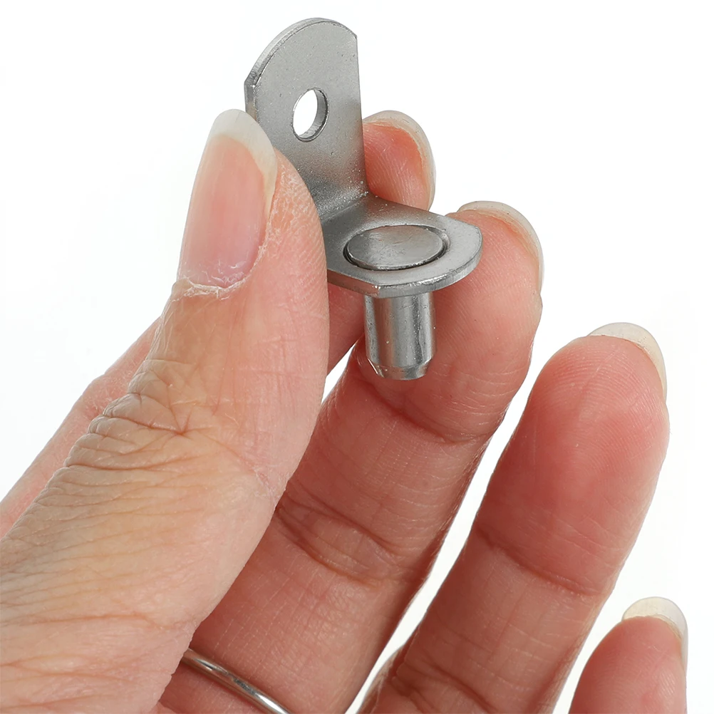 

100Pcs Metal Shelf Pegs L Shaped Support Pins for Cabinet Brackets Bookcase Shelves Stable Shelf Clips Bookshelf Pegs