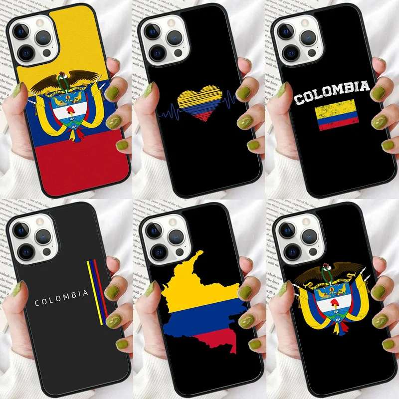 Coque de téléphone drapeau colombie, étui souple pour iPhone 17 Air 16 15 14 plus 11 12 13 Pro max