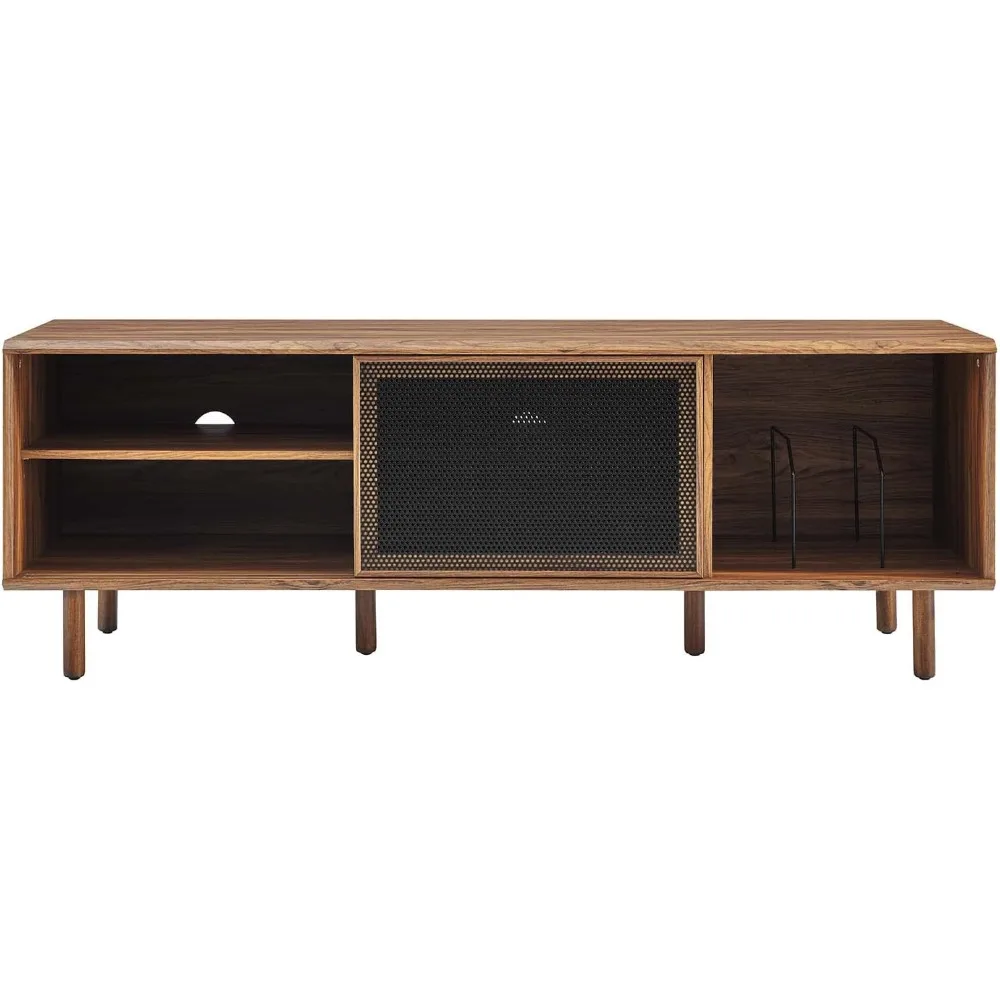 حامل تلفزيون MDF Particleboard لأجهزة التلفاز مقاس 65 بوصة مع سعة تخزين التسجيل #4