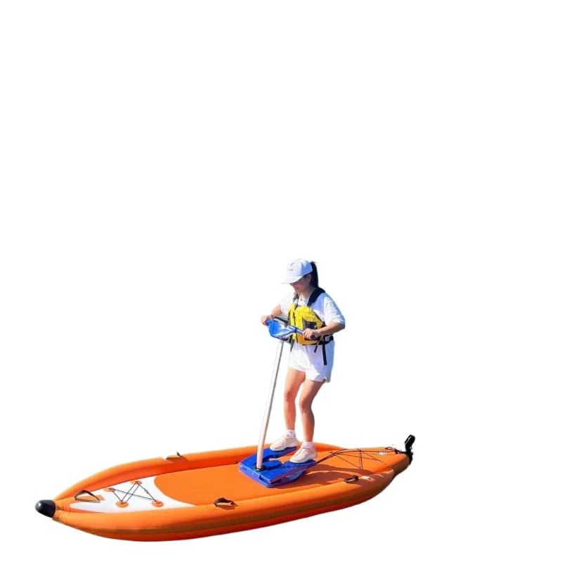 

Inflatable standing SUP with pedals, pedals SUP brushed mesh material