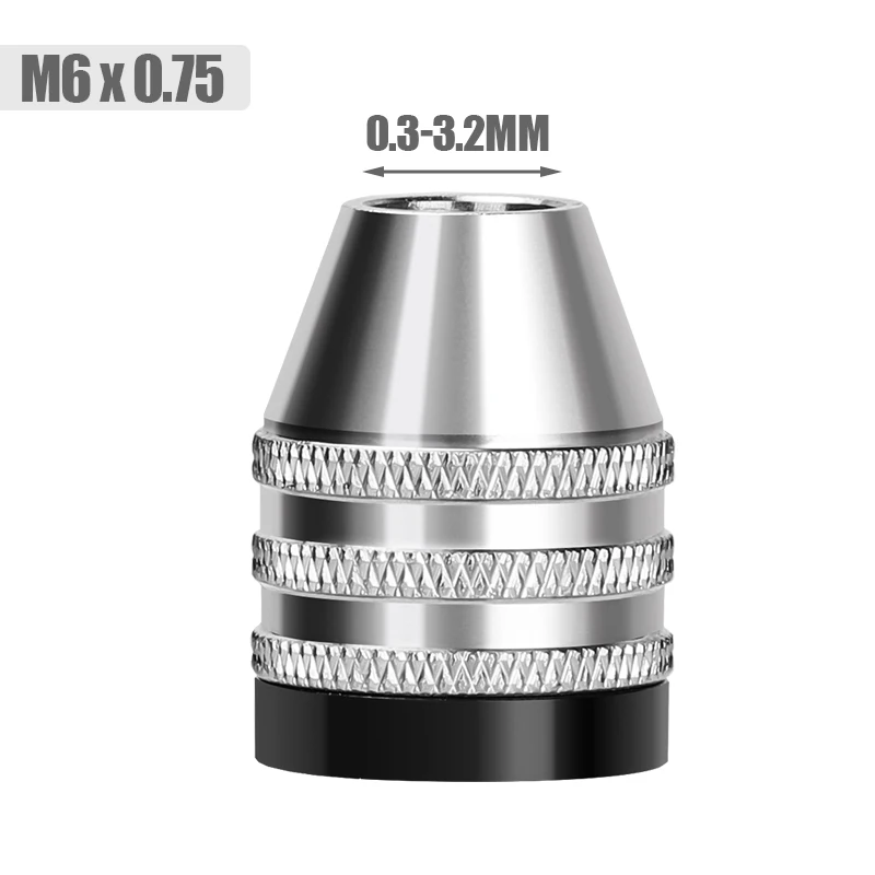 XCAN Mini Keyless Drill Chuck M6x0.75 0.3-3.2mm Self-Tighten Electric Drill Bits Collet Fixture Tools Driver Adaptor