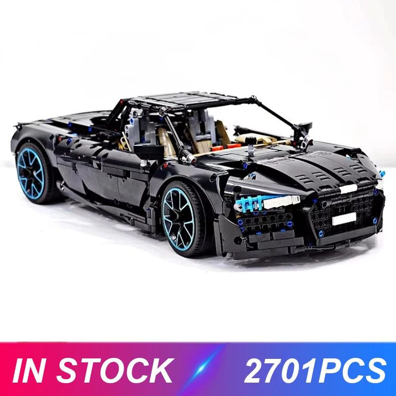 

New MOC-63528 Technical Super Sports Car R8 Spyder 42083 B Model Building Block Bricks Puzzle DIY Toys Christmas Gifts For Kids