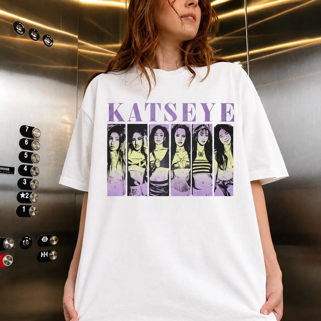 Vintage KATSEYE Music Graphic Tee, Beautiful Chaos Inspired Shirt, Retro Kpop Style T-Shirt, Girl Group Fan Apparel, Music Gift