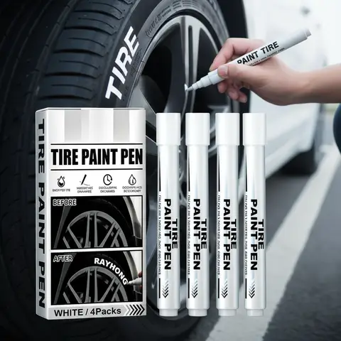 4 pezzi di lettere per pneumatici per auto, decorazioni per pennarelli per graffiti, per personalizzazione