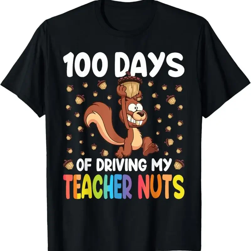 100 Days Of Driving My Teacher Nuts Squirrel 100Th School T Shirt
