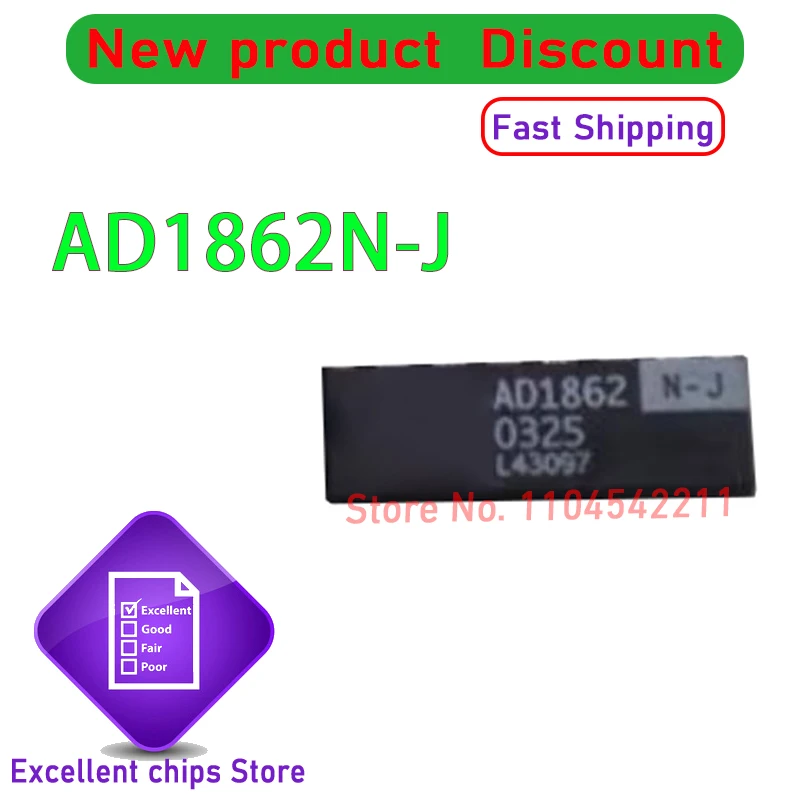 

New AD1862N-J AD1862N DIP-16 in stock 1~10pcs/lot Original