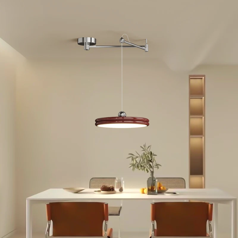 Modern Restaurant Pendant Light Cream Style Bar Counter Rocker Arm Pendant Light Modern Minimalist Dining Hall Decor Home Light
