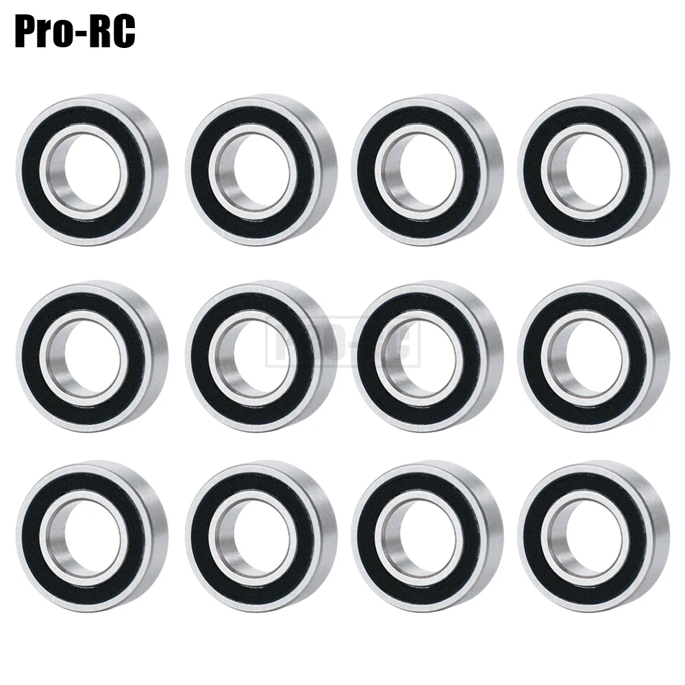 12pcs Ball Bearing Kit Chrome Steel For Tamiya Frog Super Champ Blackfoot Scorcher Stadium Blitzer Beetle Devil RC Car Parts