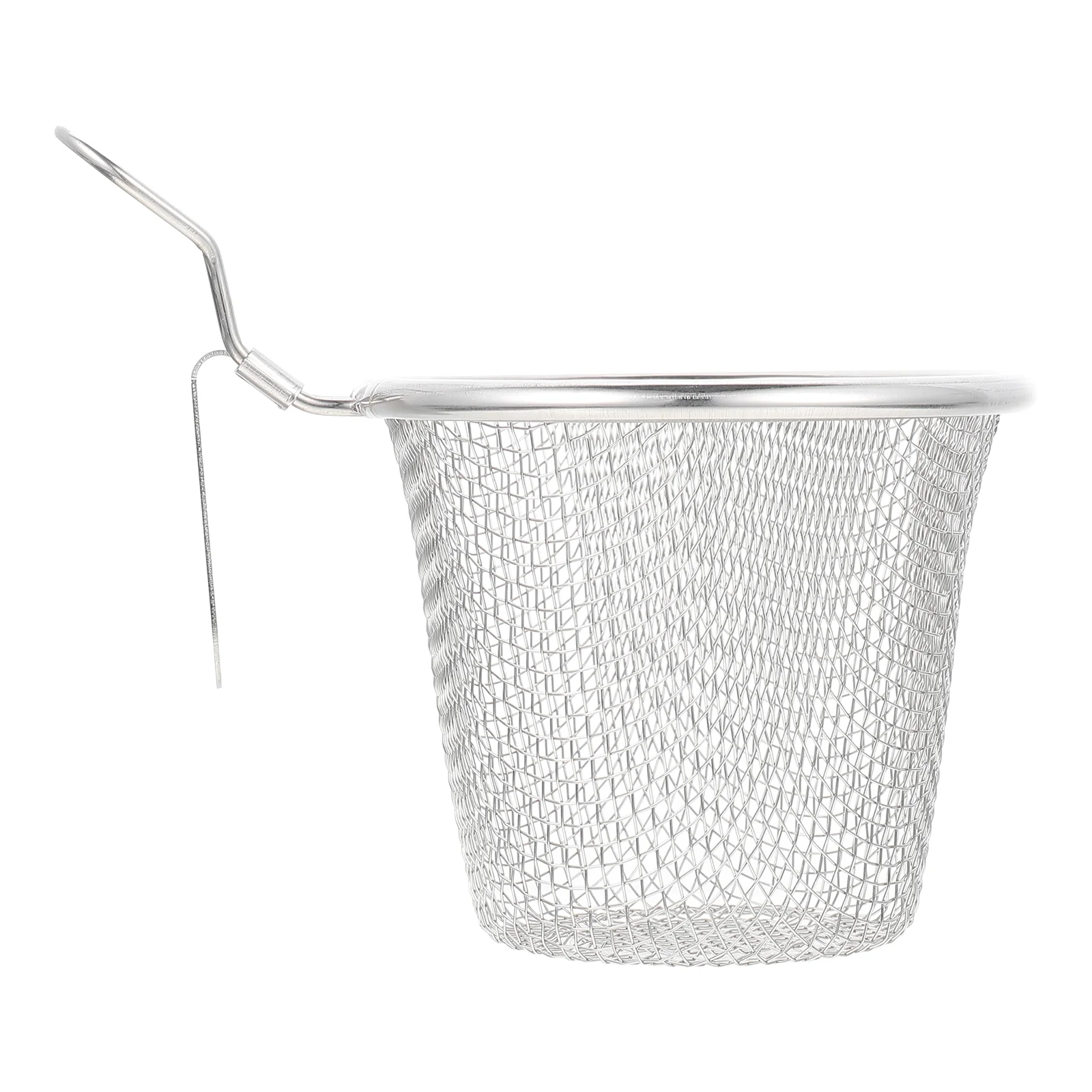 Pasta Basket Stainless Steel Mesh Spider Food Noodle Strainer Fine Skimmer Kitchen Sieve Handle Spoon