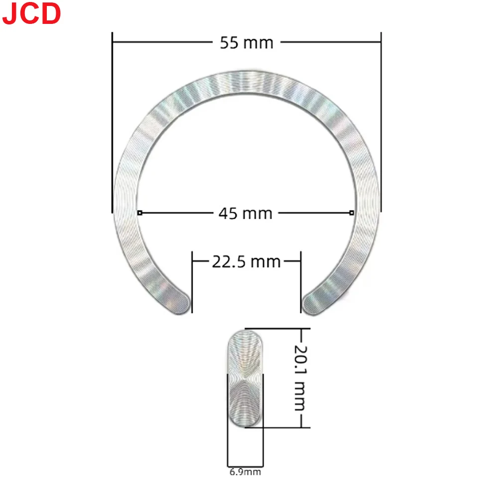 JCD 5 piezas para accesorios de teléfono Apple tiras magnéticas anillos magnéticos abiertos fundas de teléfono soportes magnéticos montados en coche