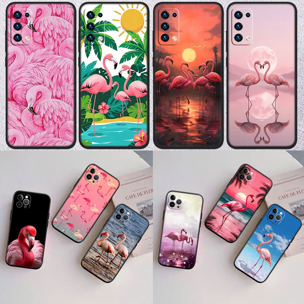 AR37 Flamingos Pink bird Case for Samsung Galaxy A11 A12 A13 A15 A52S A53 A55 A56 A70 A71 A72 A73 F06 F16 F56 S10 Plus S10e