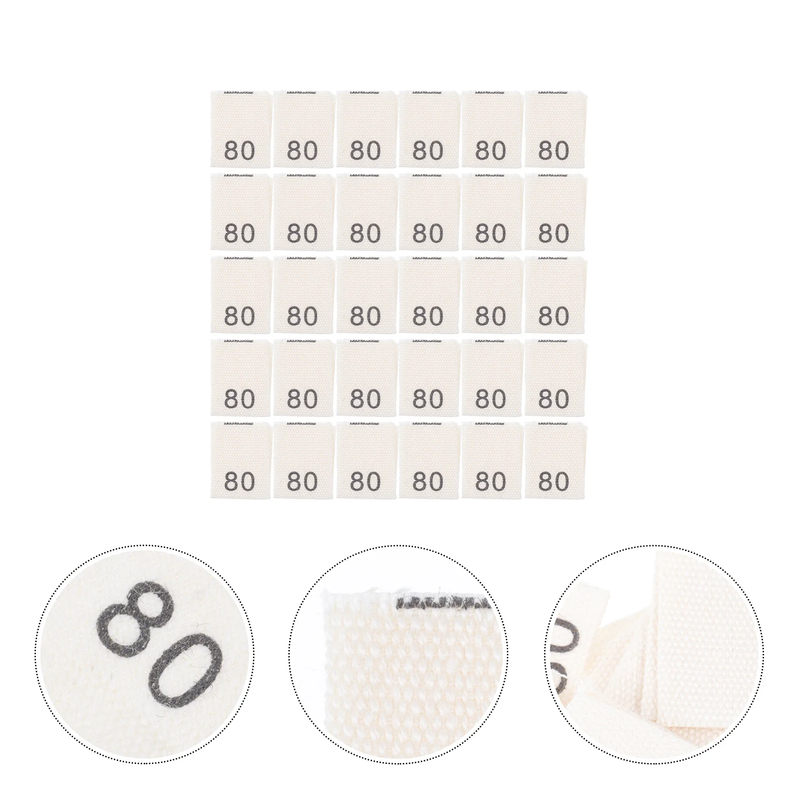 

200Pcs Clothing Size Labels Sewing Tags No Fade Easy to Use for Garment Shops Sewing Size Labels