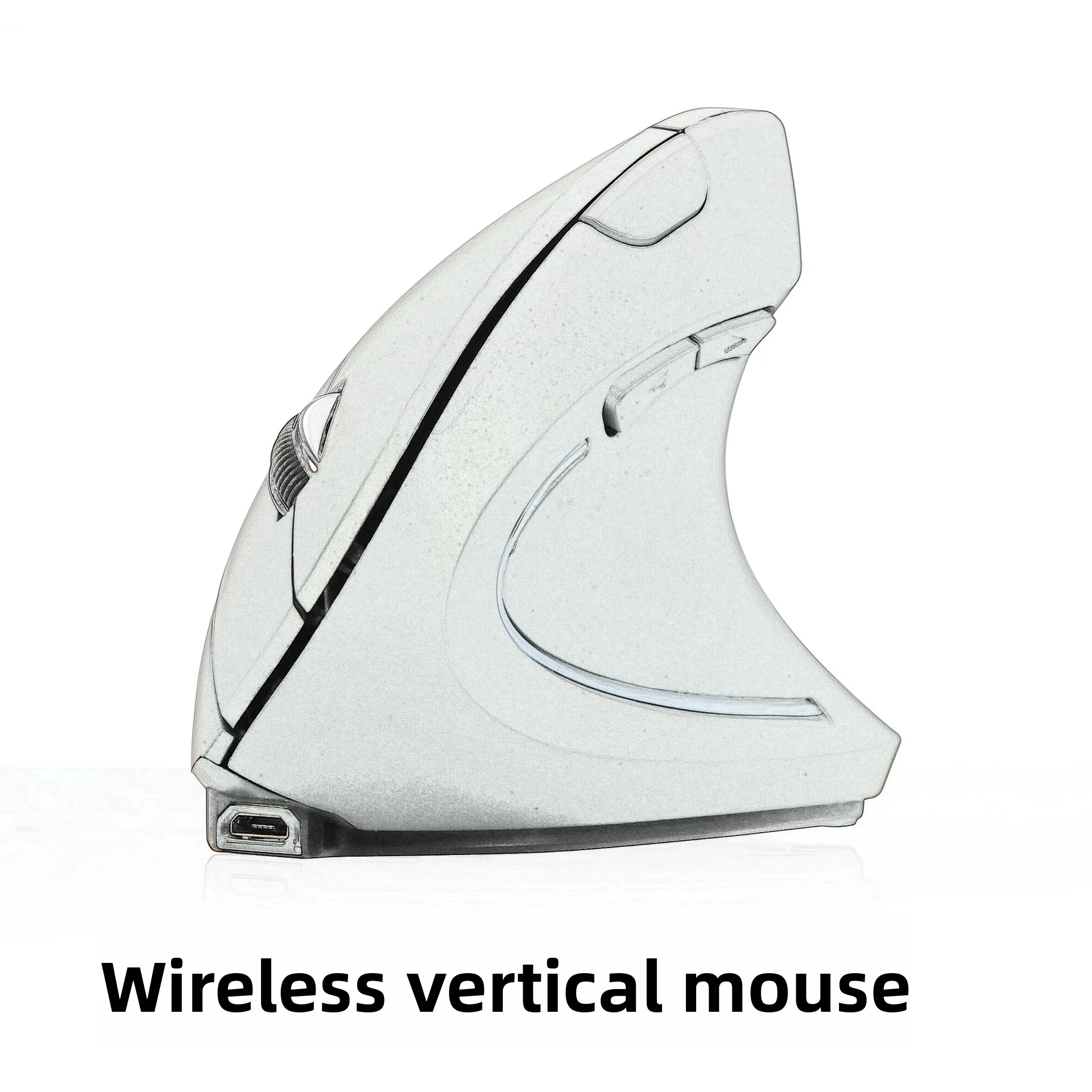 

Эргономичная мышь, оптическая вертикальная перезаряжаемая USB-мышь, беспроводная мышь 2,4 ГГц с 6 кнопками