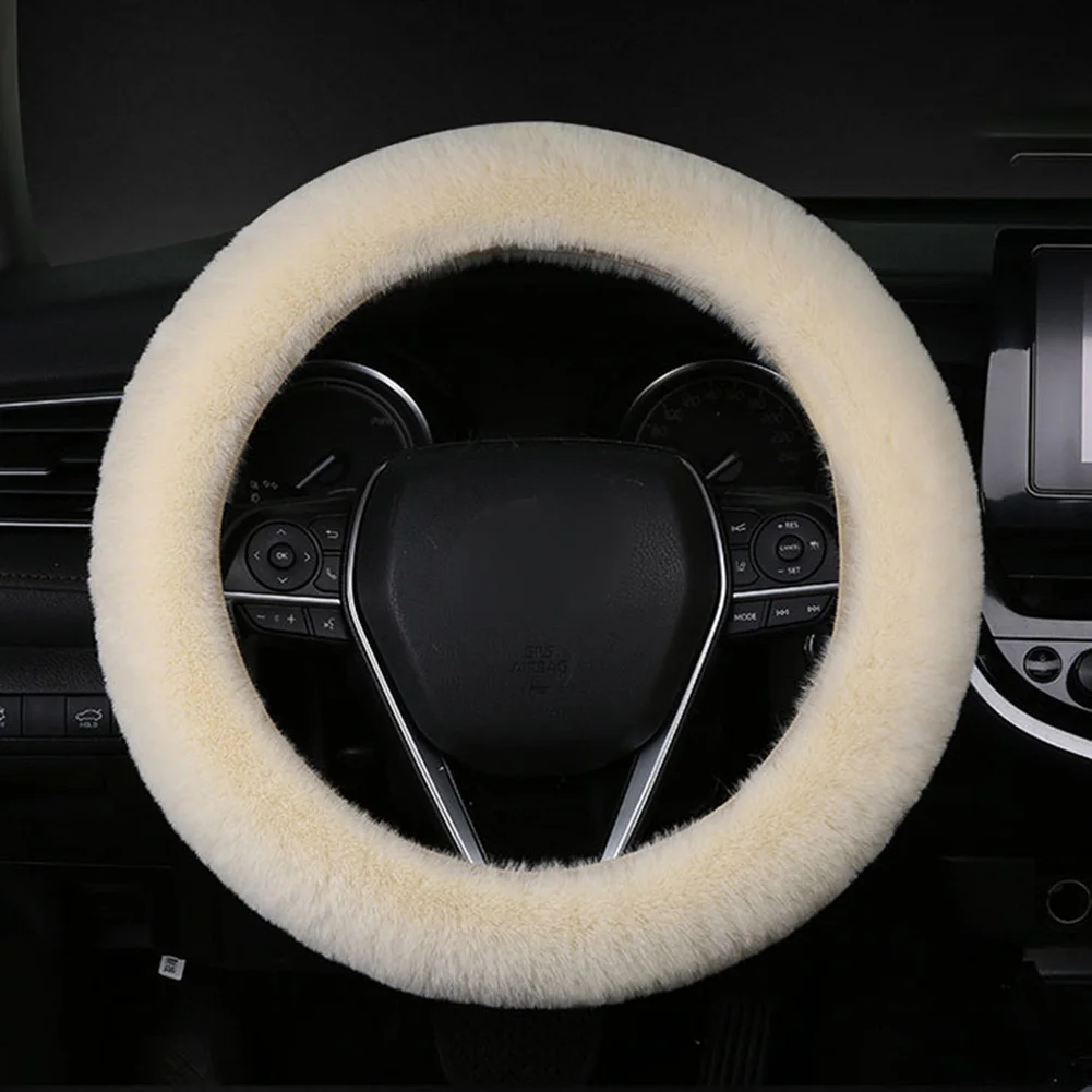 Mantos de carro antiderrapantes, alavancas de engrenagem do volante, capa de pelúcia, conjunto de 3 peças, durável, anticongelante, capa para carros, 