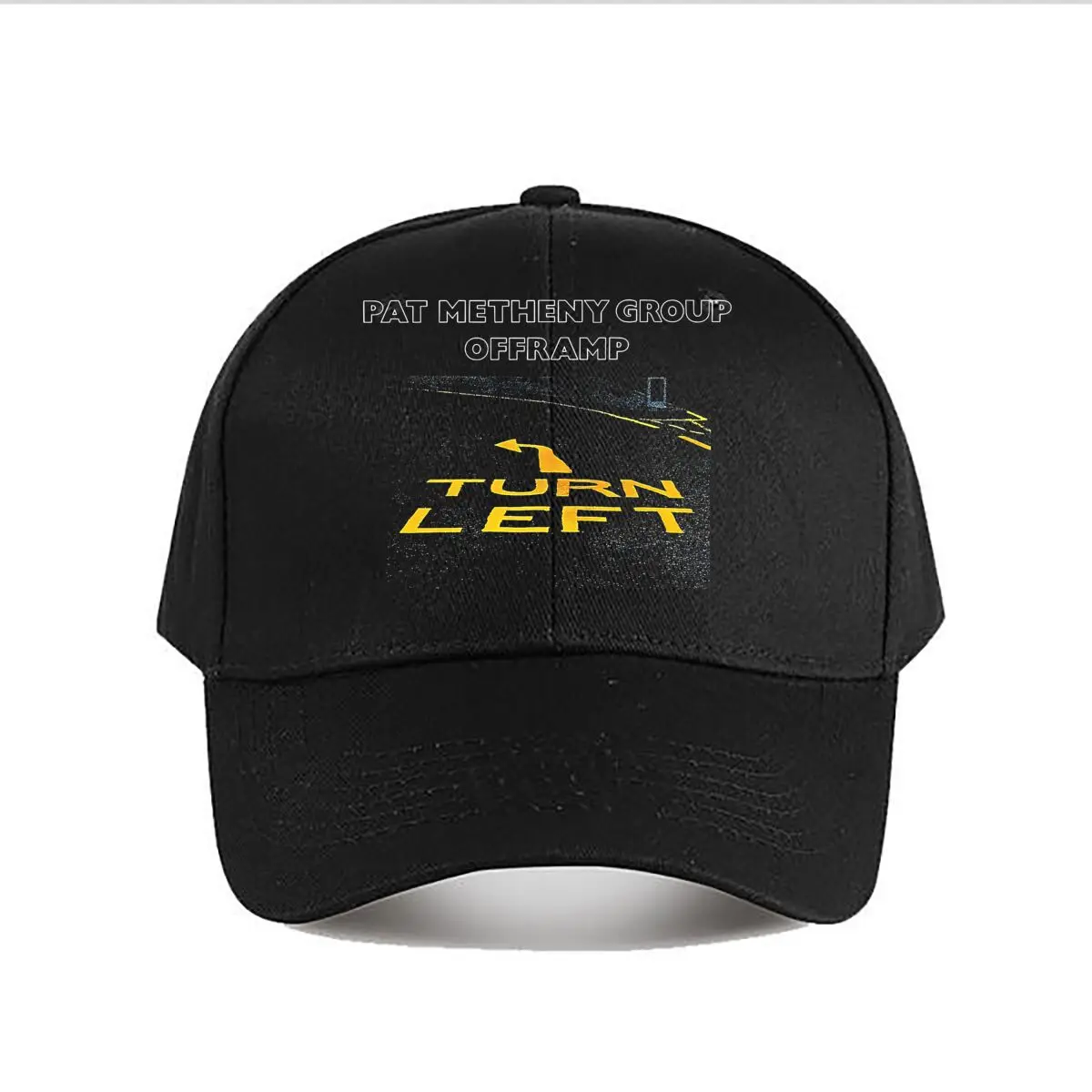 Turn Left Road Sign Design Baseball Cap For Womens Unisex Female Snapback Cap