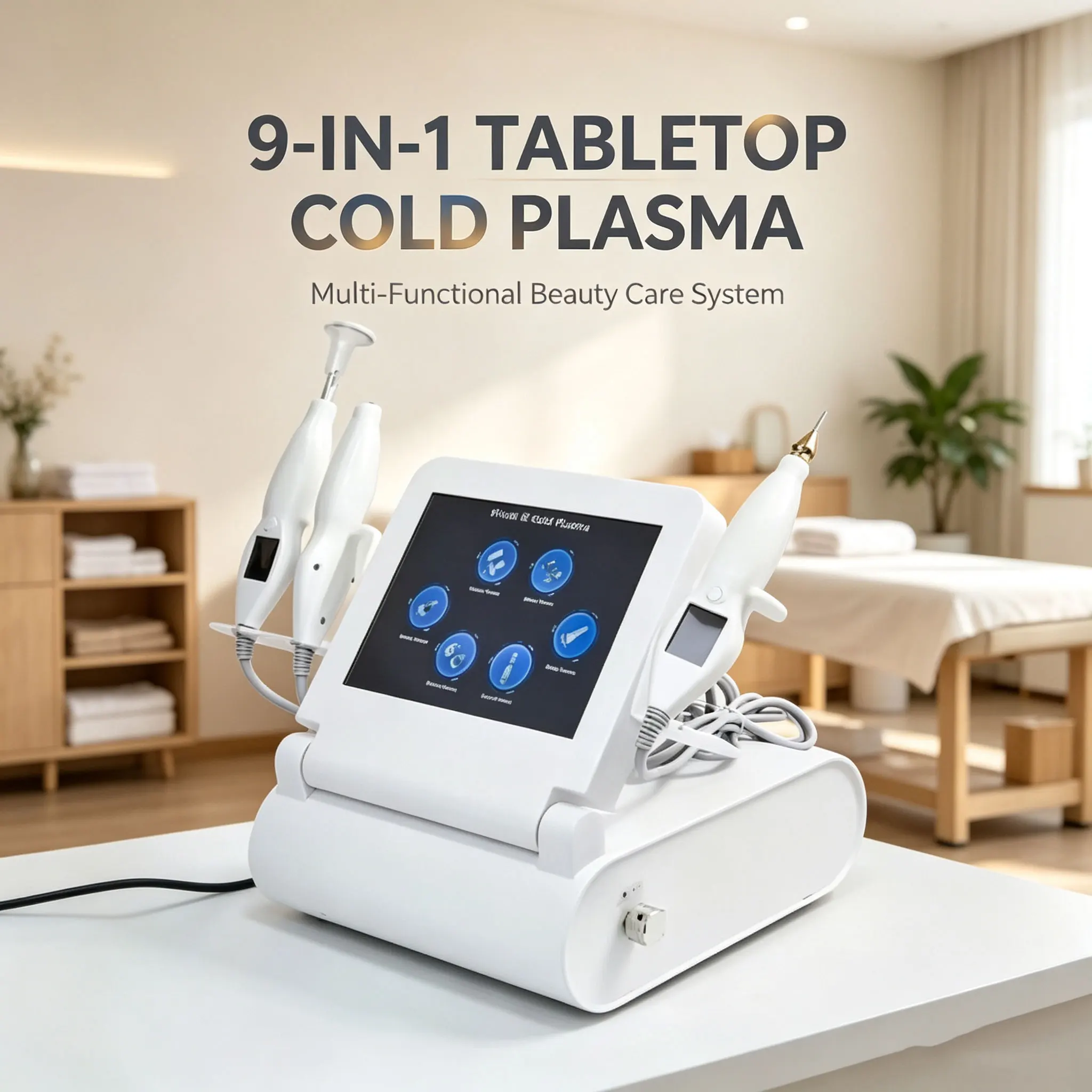 Multi Functional Comprehensive Cold Plasma Desktop Instrument For Delicate Skin And Fading Spots