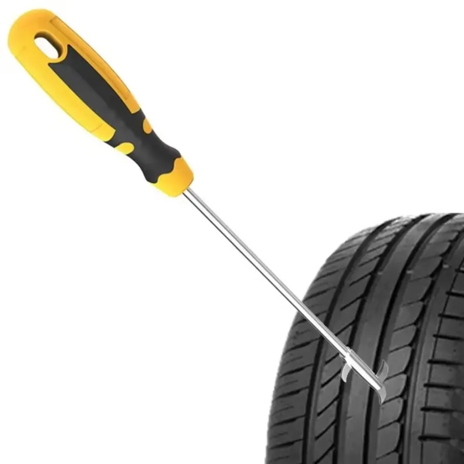 Tire Cleaning Hook Vehicles Tire Stones Remover Stone Hook Multi-Purpose Tire Car Truck Motorcycle Bikes Cleaning Tool 1x