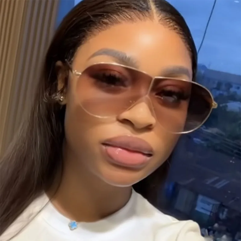 Occhiali da sole monopezzo occhiali da sole europei e americani a forma di rospo parasole occhiali da sole alla moda personalizzati per fotografia di strada