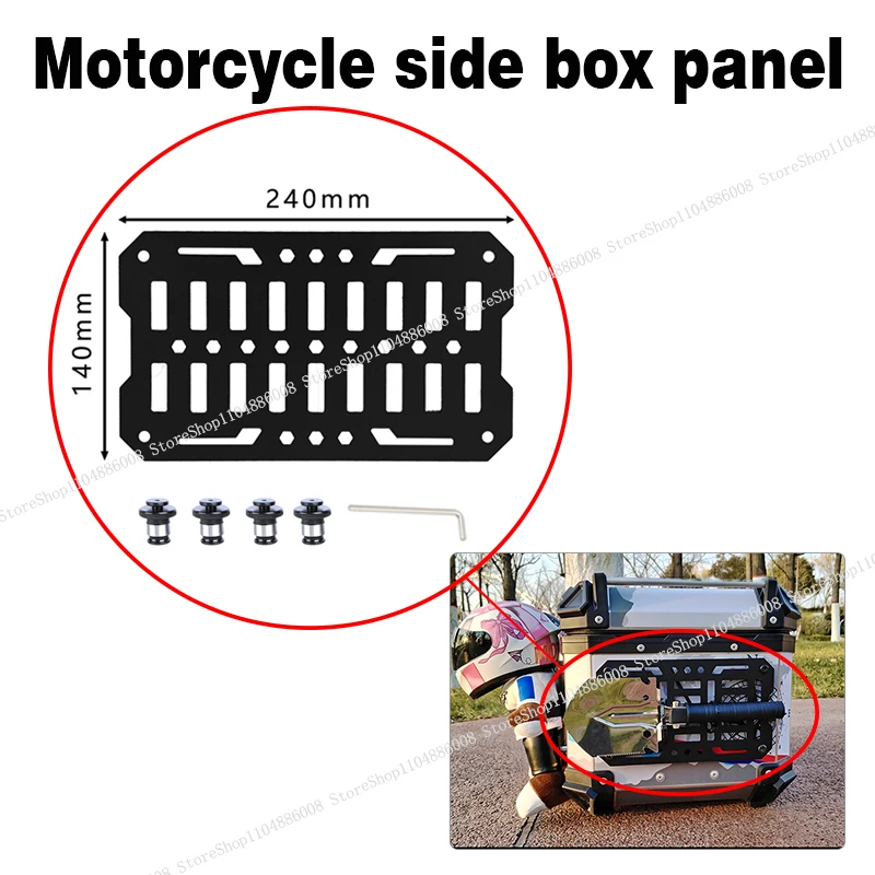 

Motorcycle Molle Panel For Trunk Storage DIY Acce carbon steel material Universal Side Box Organizer Modular Storage