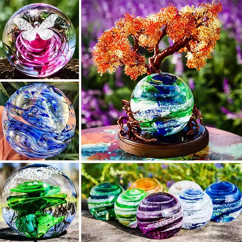 

1 шт., 8 шт., силиконовая форма для хрустального шара, многоразовая сфера, сделай сам, украшенная смолой, прозрачная форма для шариков, гибкая прочная эпоксидная смола