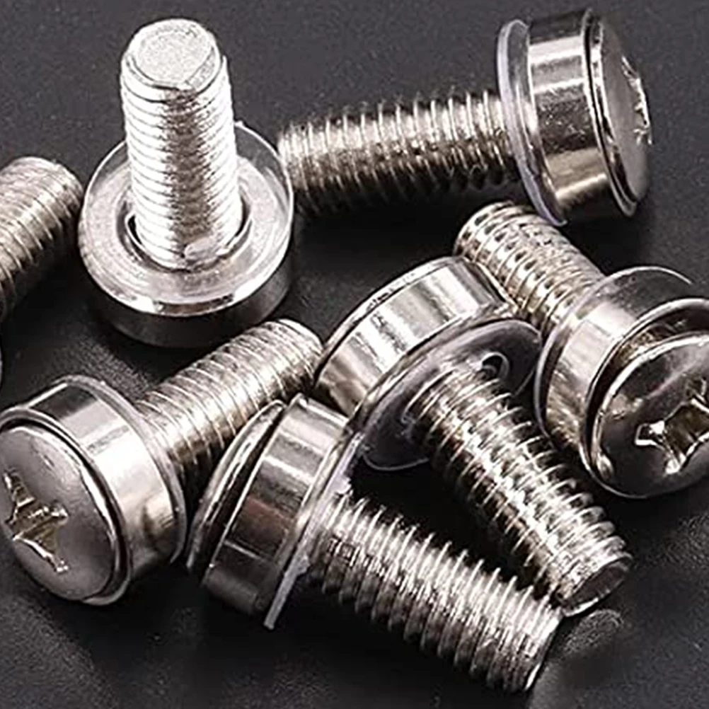 

Screw Set Rack Mount Screws for Server Cabinet Cage Nuts and Square Insert Computer