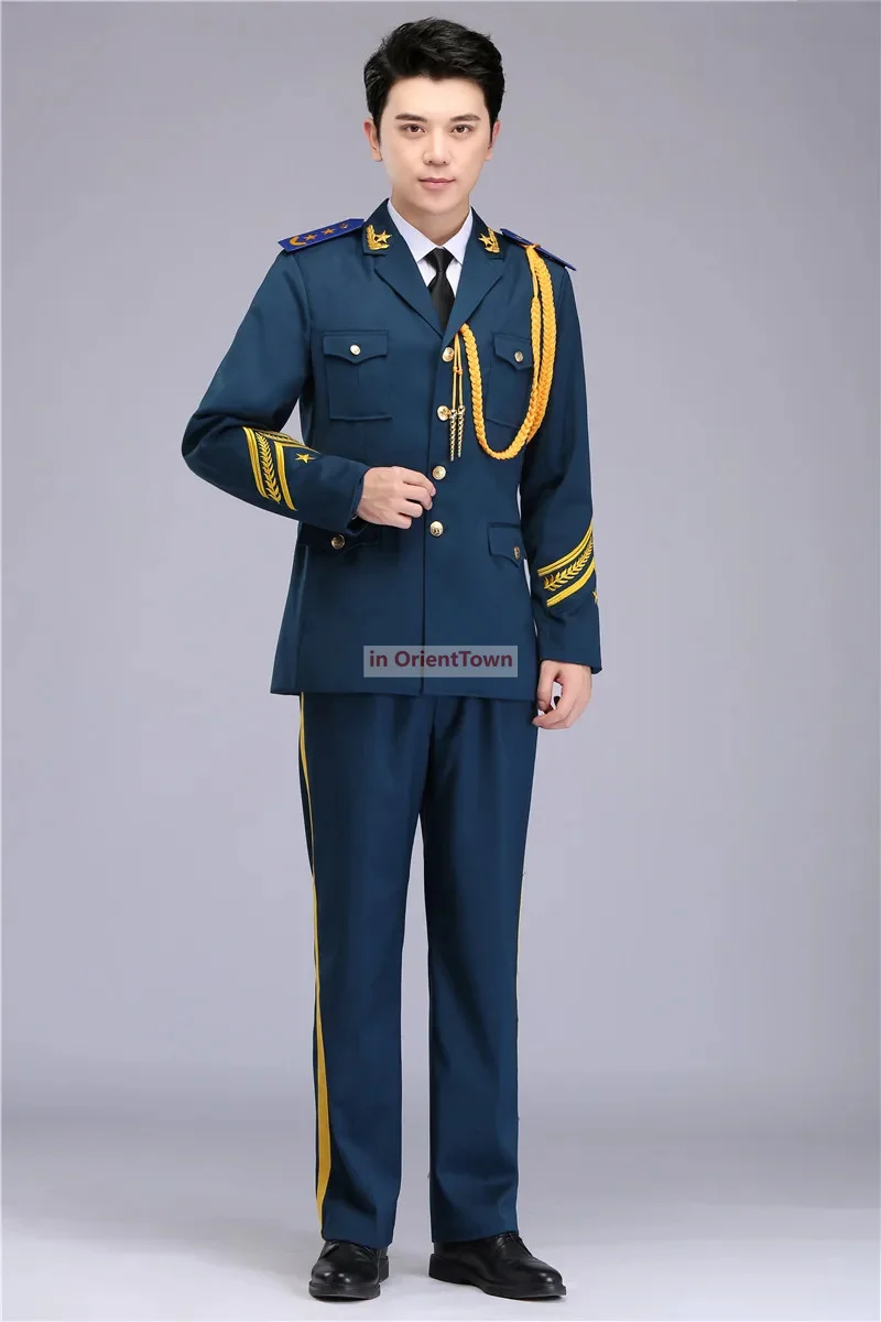 Trajes y accesorios de uniforme militar, ropa de elevación de bandera de clase de estudiantes, ejército aéreo de tierra marina, banda de guardia de honor, uniforme de coro