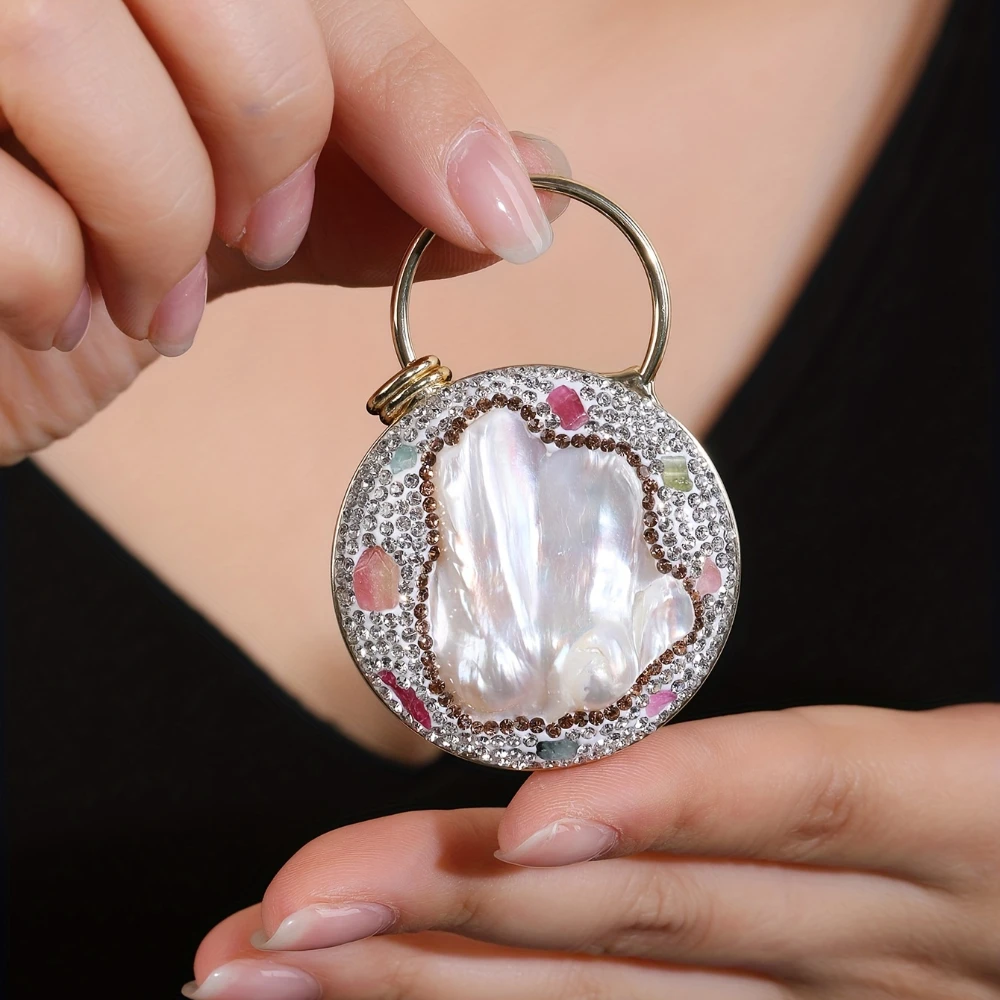 YEEVAA Random Size & Shapes Freshwater Pearl Pendant For DIY Jewelry Making Accessory Decoration