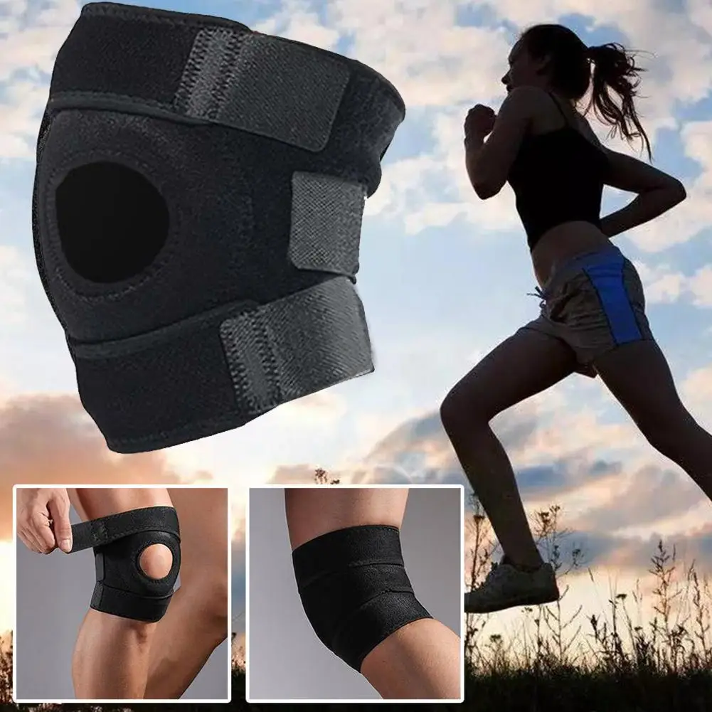 

1PC Thickened protection Sports Kneepad Men Elastic Pads NonSlip Knee Brace Fitness Protector Gear Basketball Support Pads T6A3