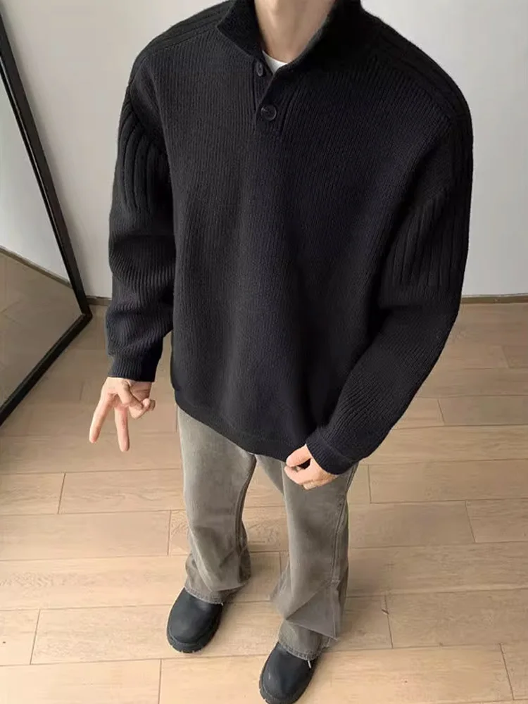 Maglieria da uomo a collo alto Lazy Sle Abbigliamento interno Base irt Premium Feel Cleanfit Cappotto maglione lavorato a maglia Stagione invernale Abbigliamento casual