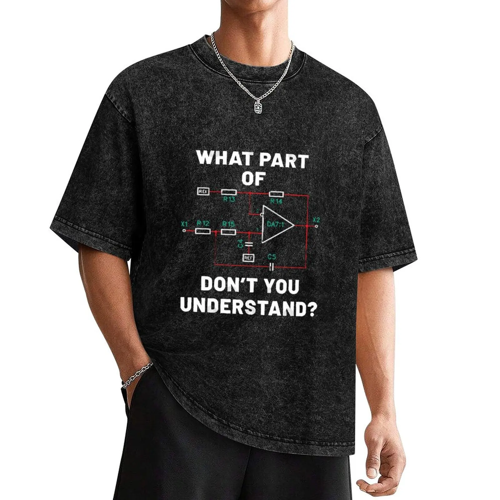 Что деталь не понимаешь, футболка с дизайном электрического схемы, спортивные фанаты, тяжелые весы, заготовки, футболки для мужчин