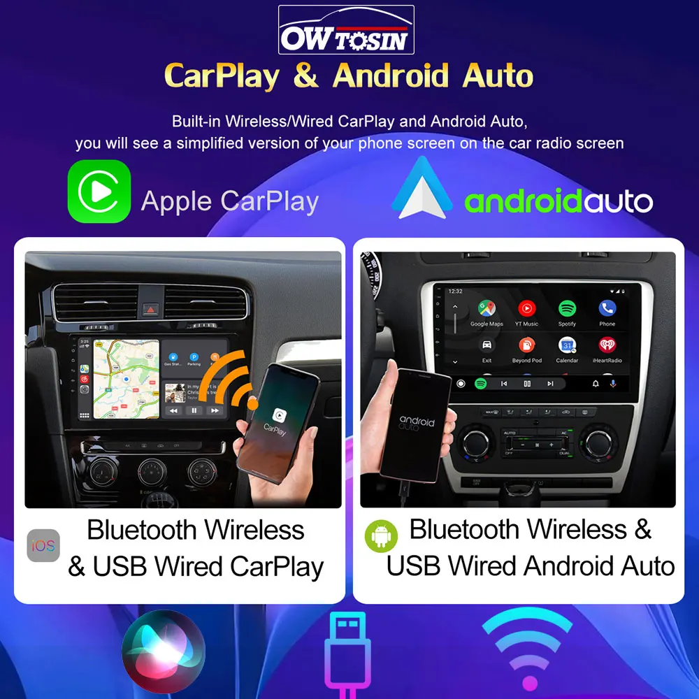 TS10 8Core 8G+256G QLED 1280*720P Android Multimedia Radio Car