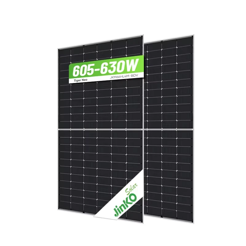 Jinko Solar Panel High Power JKM605W 630W 66Half-cut 610W 615W 620W 625W Bifacial Double Glass Photovoltaic Module 132 Half Cell