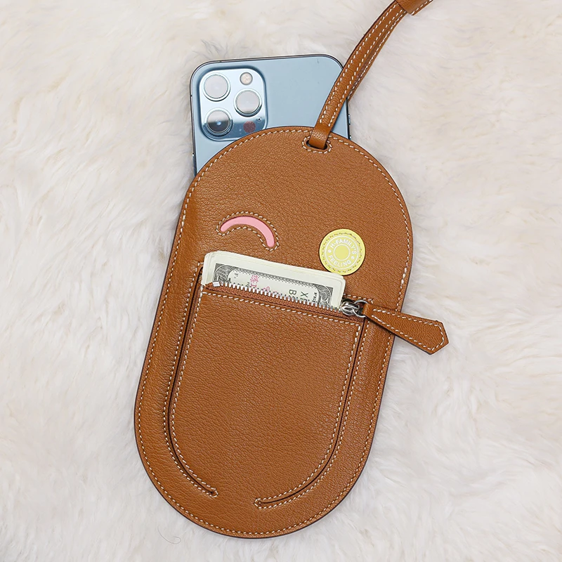 DIMY Mobile phone bag  mini small bag  new versatile mobile phone bag  halterneck vertical card holder shoulder cross-body bag