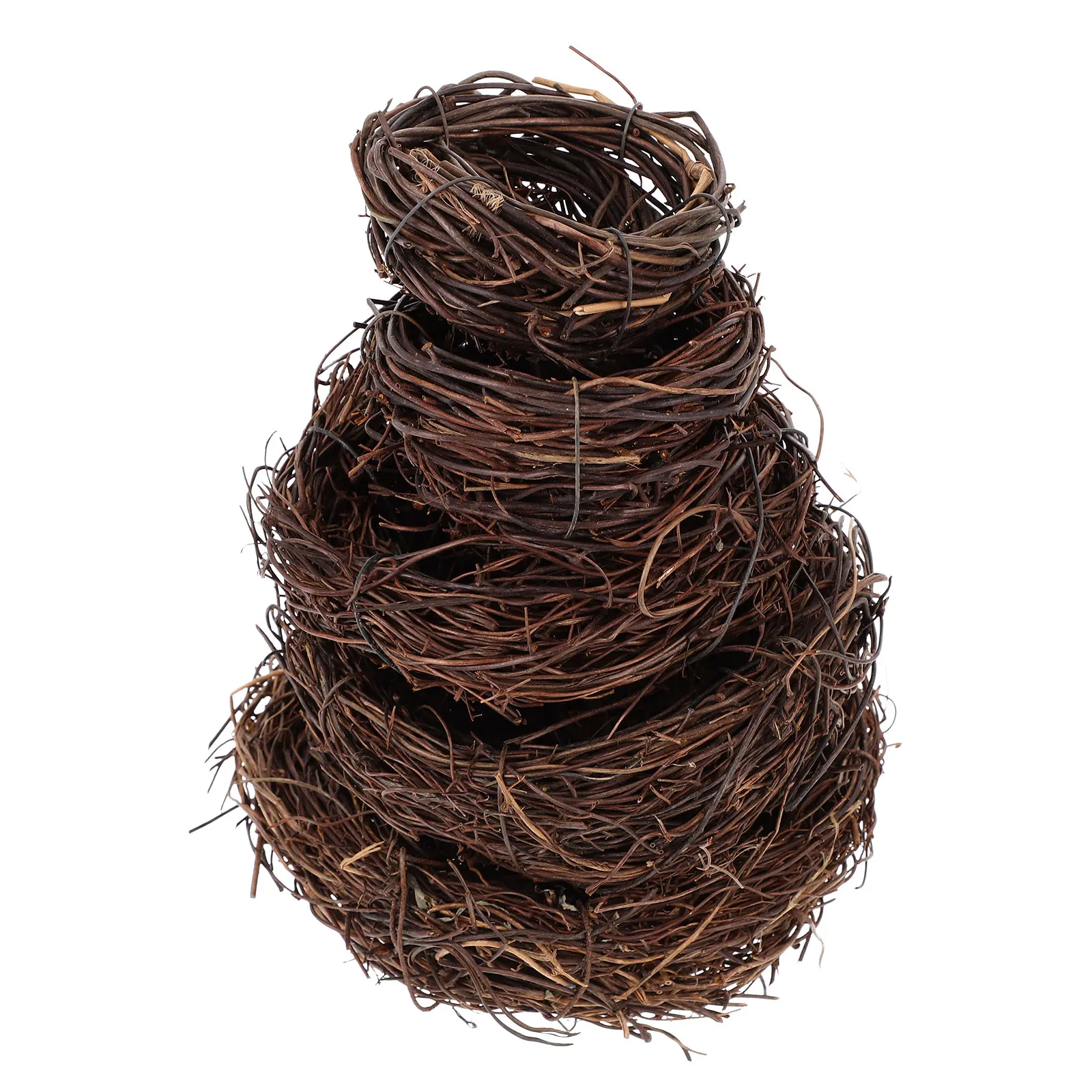 

5 Pcs Artificial Bird Nest Ornament Simulated Decorative Nests Eggs for Home Party Easter Festive Durable Realistic