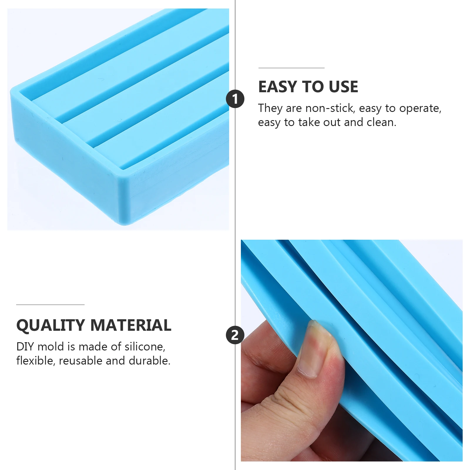 

Epoxy Resin Mold Silicone DIY Storage Stand for Domino Rack Craft Art Projects Reusable Flexible Easy to Clean