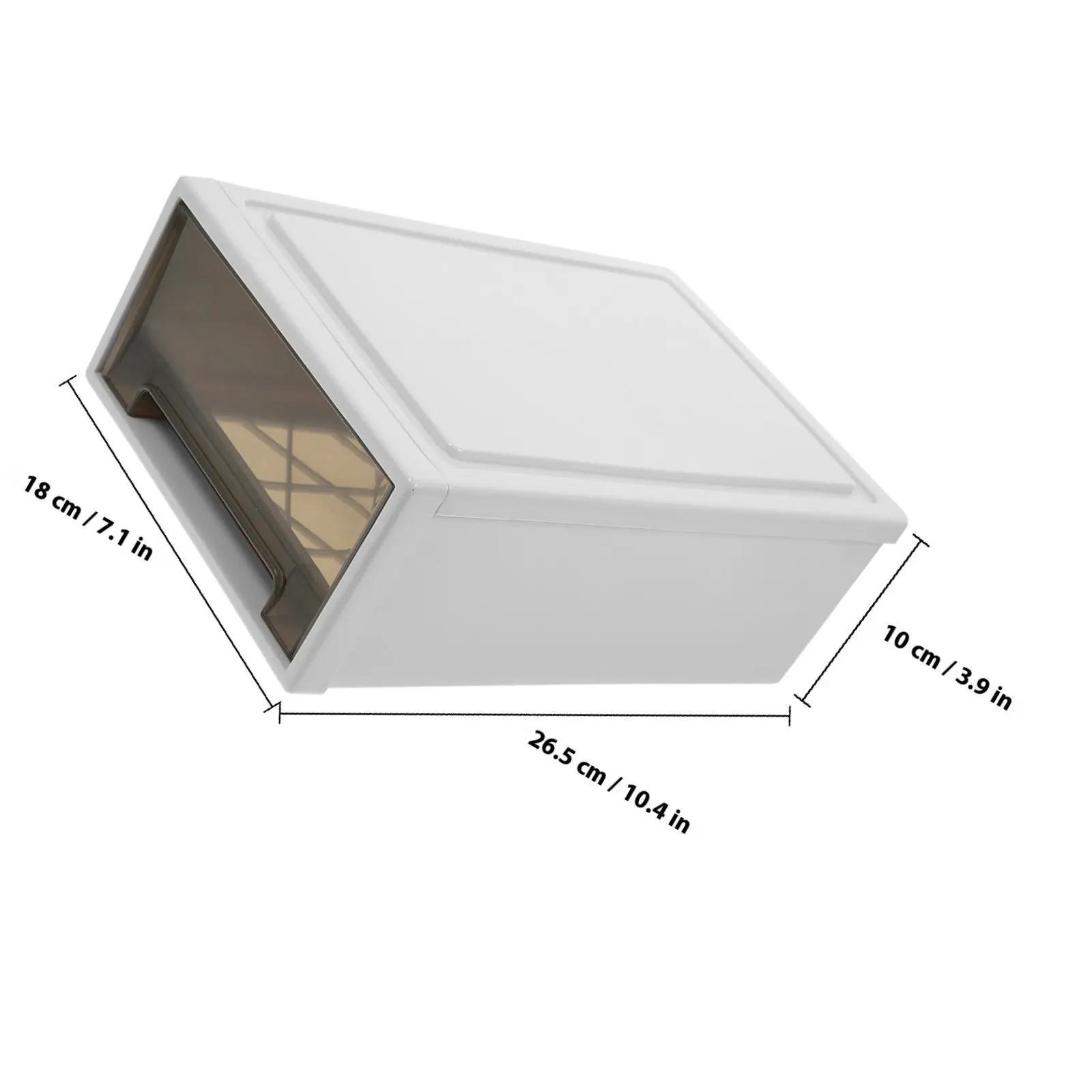 Plastic Storage Bin Stackable Large Capacity Transparent Clothes Organizer for Closet Book Quilt Storage Drawer