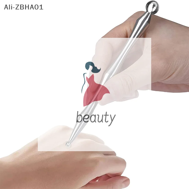 

Deep Tissue Back Massager Body Face Massage Acupuncture Pen Facial Reflexology Tools Stainless Steel Trigger Point Massager