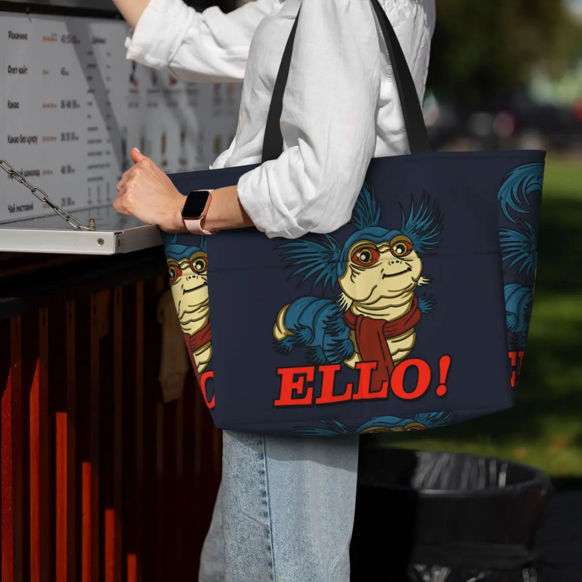 Ello Worm Beach Tote Bag Sport Gym Yoga Duffle Large Tote Bag Women Travel Bag Fitness bag
