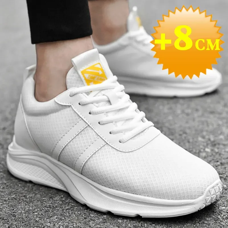 Elevator Shoes Height Increased Shoes for Men Sneakers Increasing Shoes man shoes  Breathable 6-8cm Breathable designer shoes