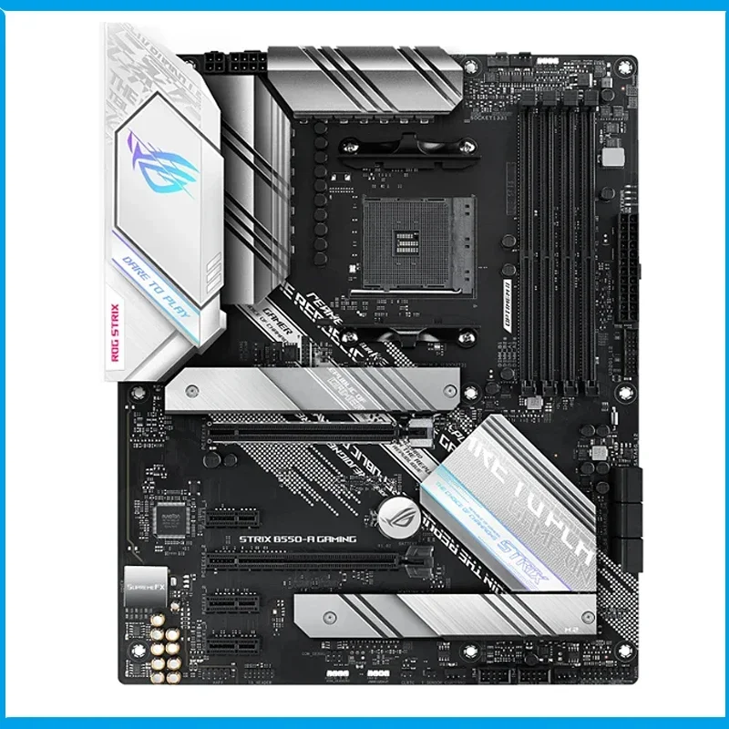 ROG STRIX-placa base para juegos de B550-A, con conectividad PCIe 4,0, para CPU AMD Ryzen de tercera generación, Dual M.2, Ethernet de 2,5 Gb