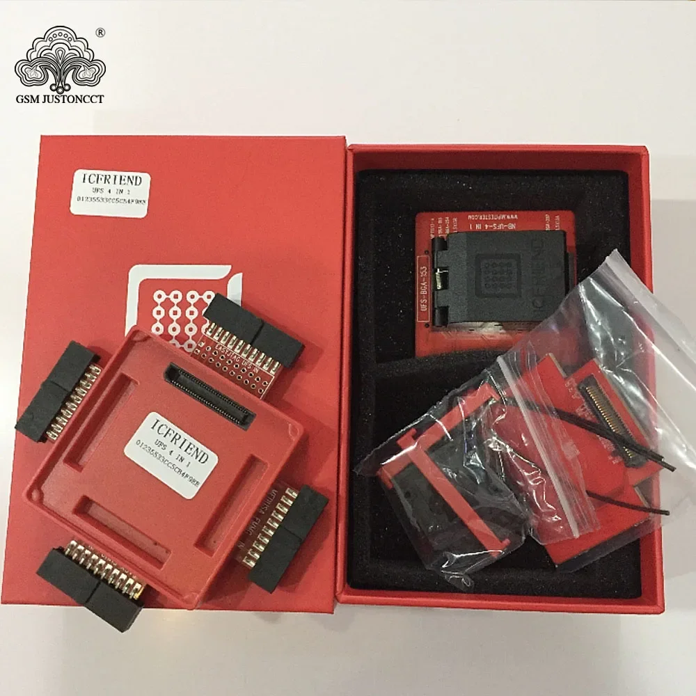 

The newest version IC friend ufs 4 in1 socket ufs 254,153,297(4.0) work with easy j-tag plus box